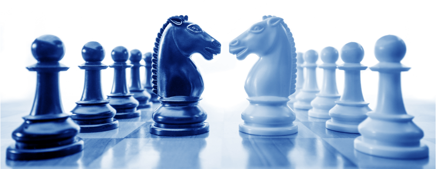 Chess Image Knights Face-Off